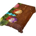 thumbnail image 5 of Coolnut Christmas Balls Tablecloth, Waterproof Washable Polyester Square Table Cover, Durable Tablecloth for Kitchen Dining Table Party Decor, 54"x54", 5 of 7