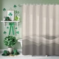 thumbnail image 3 of Shower Curtain, Vintage Brown Gray Water Ripple Waterproof Shower Curtain Set with Hooks for Bathroom Showers,Stalls and Bathtubs,36x72In Abstract Minimalist Art, 3 of 9