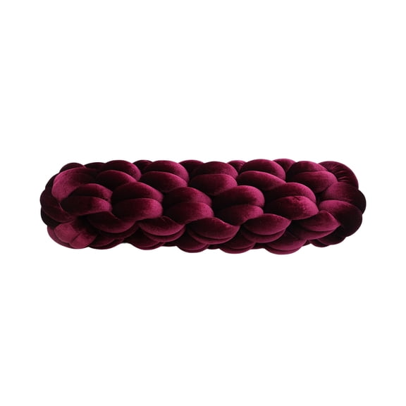 Lixmnse Hand Knotted Soft Polyester Long Throw Pillow, Decorative Rectangular Cushion, Lumbar Support, Modern Sculptural Knot Design for Sofa, Bed, Home Decor