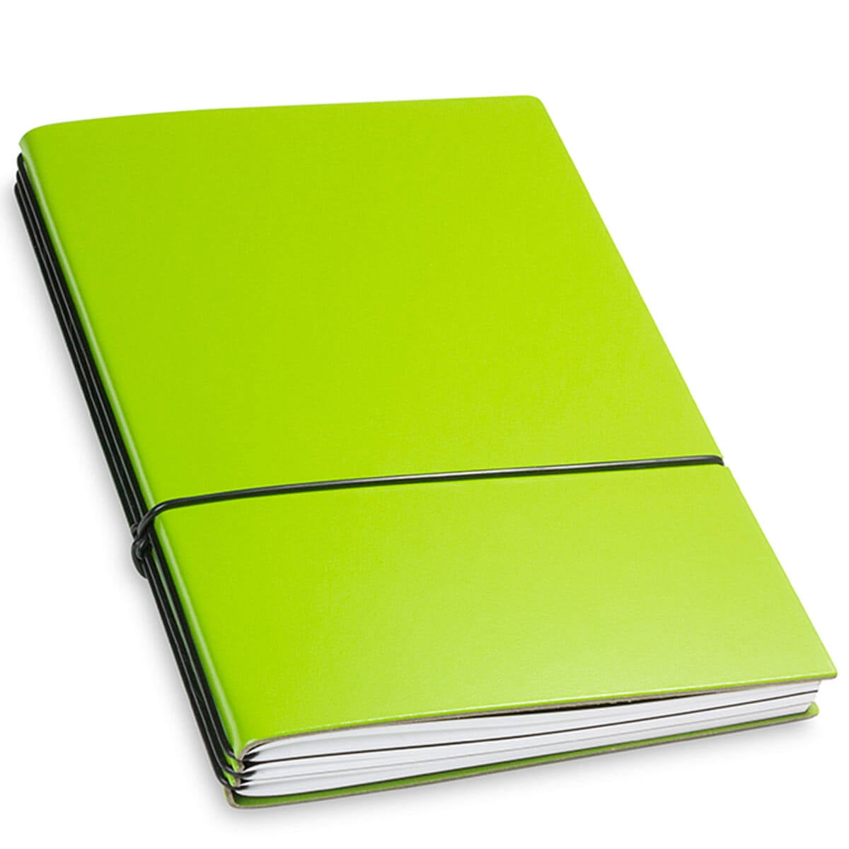 X17 1-405-3GR A5 Bonded Leather Notebook, Green, 3 Inlays