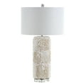 thumbnail image 4 of JONATHAN Y Rosette 28.5" Seashell/Resin/Crystal LED Table Lamp, Cream, JYL1006A, 4 of 7