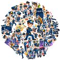 thumbnail image 2 of 35pcs-50pcs Cartoon Police Stickers Motorcycle Patrol Stickers Officer Characters for Laptops Suitcase Fridge, 2 of 8