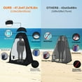 thumbnail image 4 of Shower Tent Pop-Up Privacy Tent Camping Portable Toilet Tent Outdoor Camp Bathroom Changing Dressing Room Instant Privacy Shelters for Hiking Beach Picnic Fishing Potty, Extra-Tall, 4 of 14