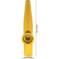 thumbnail image 4 of Boquilla de aleación de metal, regalo de fiesta para estudiantes, instrumento para estudiantes, socio de guitarra Ukri Kazoo, 1 unidad, 4 of 5