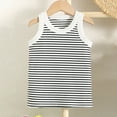 thumbnail image 2 of ZyeKqe Newborn Baby Boys Girls Tank Tops Casual Sleeveless Shirts Crewneck Striped Loose Fitted Clothes, 2 of 7