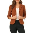 thumbnail image 5 of Allegra K Women's Work Lapel Collar Stretchy Jacket Suit Blazer, 5 of 6