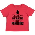 thumbnail image 3 of Inktastic Easily Distracted by Penguins Boys or Girls Toddler T-Shirt, 3 of 5