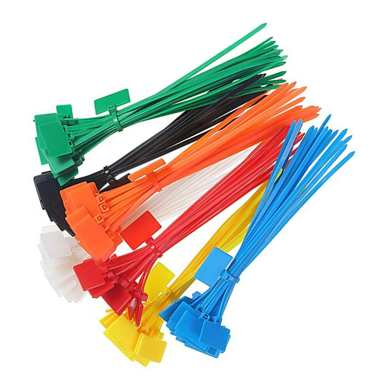 プランと料金 Cable Nylon 4x150mm Mark Easy 250pcs Ties Plastic Labels Tag 机上用品・文具収納