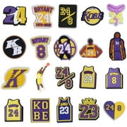 ITOUCHYOU 20PCS Basketball Sport Shoe Charms for Boys Teen Girls Women Men Clog Sandal Decoration Pins Accessorie