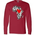 thumbnail image 3 of Inktastic Black History Month Ink Print African Heart Long Sleeve T-Shirt, 3 of 5