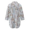 thumbnail image 5 of Xoenoiee Rabbit Bunny Flower Print Women's Swimsuit Cover Up Shirt Button Down Long Sleeve Bathing Suit Coverup Easter Summer V Neck Beach Dress Vacation Outfit, M, 5 of 7