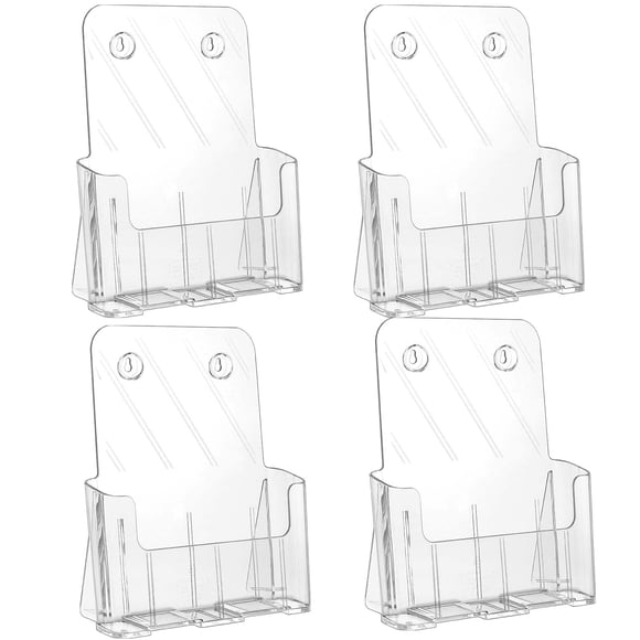 KTRIO Acrylic Brochure Holder 8.5 x 11 inch, Plastic Clear Literature Holders Rack Card Display Trifold Brochures Stand, Stands for Flyer, Pamphlet, Magazine, Bookle