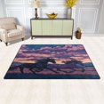 thumbnail image 3 of Non-Slip Area Rug 31"x20" Indoor Washable Floor Mats Carpet Printed for Living Room, Bedroom, Home Decor Wild Horses Running, 3 of 7