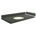 thumbnail image 1 of Transolid VT37.25x22-1OU-4R-A-W-1 37.25 in. D Quartz Vanity Top with Single Hole and Oval Undermount Sink, Urban Grey, 1 of 6