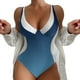thumbnail image 1 of MKLEKYY Bikini Mujer Traje De Baño Women Printi L Swimsuits Monokini Bathing Suits V Neck Swimwear Swimsuits, 1 of 4