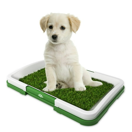 Artificial Grass Bathroom Mat for Puppies and Small Pets- Portable Potty Trainer for Indoor and Outdoor Use by PETMAKER- Puppy Essentials, 18.5â x