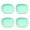 Green, variant on ACDANC 4 Pcs Dinnerware Sets,Microwave Safe Dish Set,Heat Resistant Food Serving Tray Square Plates,Green