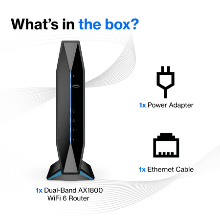 Linksys - Dual-Band AX1800 WiFi 6 Router
