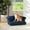 Blue Polyester Stain Resistant, variant on LHSHID Kiki 36.5" Chesterfield Dog Sofa Bed,Medium,Uptown Gray Stain Resistant High Performance Polyester