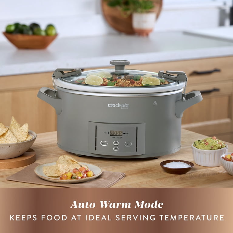 Crock-Pot Design Series 7-Quart Programmable Slow Cooker, Gray photo 6