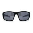 thumbnail image 2 of Mens Xloop Thick Temple Sport Biker Wrap Sunglasses Black Red Black, 2 of 4