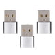 thumbnail image 5 of Adaptador USB Macho A Hembra Tipo C, Accesorios De Cable De Datos De Rendimiento Estable, Paquete De 3 Para Sincronización De Teléfono Móvil, 5 of 7