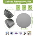 thumbnail image 3 of Silicone Microwave Spill Round Mat Food Cover For Pots Bowls Placemat- Two Pack - 11.75 In. TV Time Direct SMSM-RED, 3 of 5