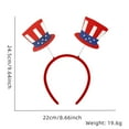 thumbnail image 3 of WMGHA 4th of July Headband Independence Day Hair Accessories,1 Pcs Patriotic Head Boppers Headband, 4th of July Accessories American Flag Decorations for Independence Day Party Supplies, 3 of 3