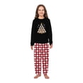 thumbnail image 4 of Baseball Christmas Tree Matching Pajamas For Family And Dog, Black And Red Pajamas With Plus Size, 4 of 7