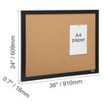 thumbnail image 6 of VEVOR Cork Board Bulletin Board 36" x 24" Notice Board with MDF Sticker Frame Cork Bulletin Board Wall Mounted Board for Office Home and School with 10 Push Pins, 6 of 7