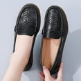thumbnail image 4 of Women's Casual Loafers Slip On Leather Shoes Lightweight Casual Walking Shoes Female Moccasins Classic Penny Loafer Flats Boat Shoes, 4 of 10