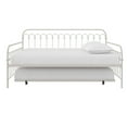thumbnail image 2 of Pemberly Row Full Metal Daybed with Twin Trundle Bed in Off White, 2 of 14