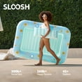 thumbnail image 4 of Tumbona inflable para broncearse para piscina con estampado flotante SLOOSH Blue Daisy, 4 of 6