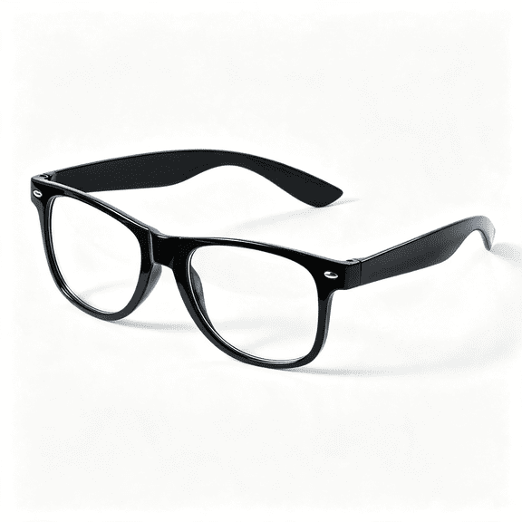 XIBUFE Nerd Glasses, Black Fake Glasses with Clear Lenses Costume Props for Men Women Adult Halloween Accessories Outfit, Fake Glasses Versatile