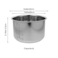 thumbnail image 2 of BESTYASH Electric Rice Cooker Inner Pot Replacement Non Stick Fit Capacity Cooking Pot For Soup Cake And Everyday Use, 2 of 5
