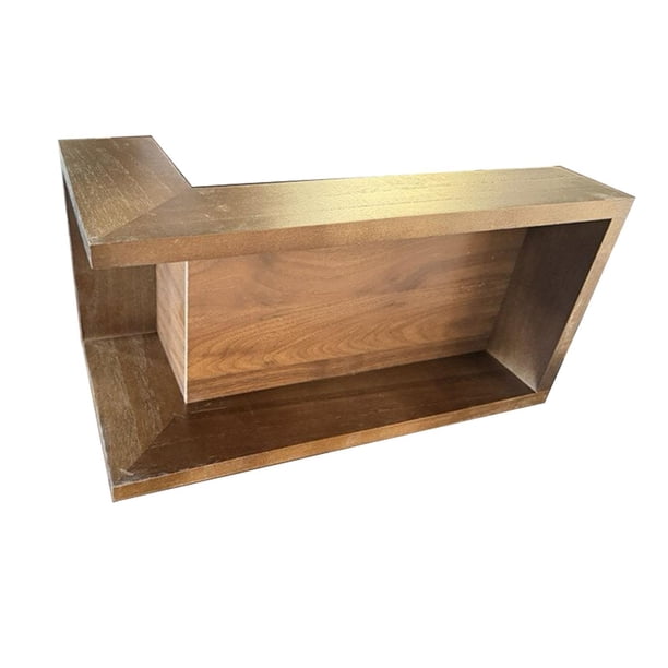 Estante de pared de esquina de madera, ahorrador de espacio, organizador multifuncional de exhibición de pared, estante de almacenamiento de baratijas
