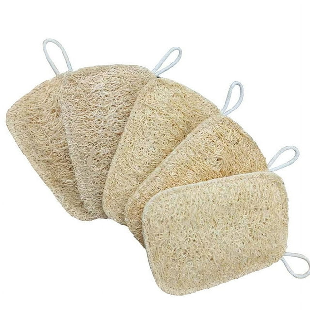 Natural Loofah Kitchen Dish Sponges, Eco-Friendly Non-Scratch Scrubbing Pads, Biodegradable Plant Fiber Cleaning Tools For Every Home Need