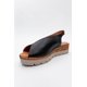 thumbnail image 5 of Blom - Sandalia de Plataforma de Piel Negra negro 23 CM, 5 of 5