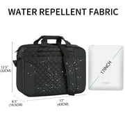 KROSER 17 Waterproof Nylon Laptop Messenger Bag, Black