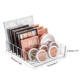 thumbnail image 4 of 3X Eyeshadow Palette Organizer- 7 Section Divided Makeup Acrylic Palette Organizer Holder for Vanity Cosmetics Makeup, 4 of 7