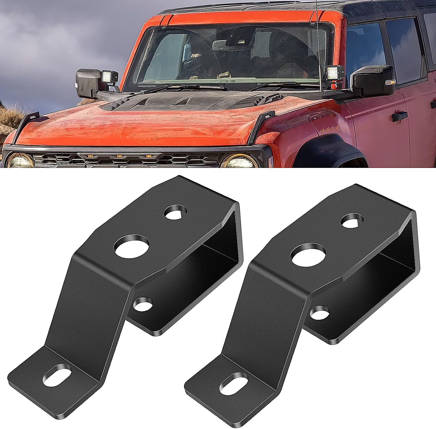 Nilight Lot De 4 Supports De Montage Avec Colliers De Serrage Pour éclairages LED Tout-terrain, 2,5 Cm/3,8 Cm/4,4 Cm/5,1 Cm, Pour Pare-buffles, Quads, Véhicules Utilitaires Tout-terrain Et Camions