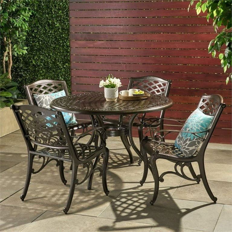 5 piece aluminum cheap patio dining set