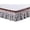 Brown, variant on GUENG Wrap-Around Lace Bed Skirt, Ruffled Dust Ruffle with Elastic Band for Twin/Full/Queen/King Beds
