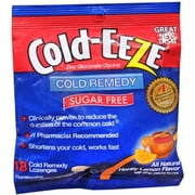 COLD-EEZE Lozenges Natural Honey Lemon Sugar Free 18 Each (Pack of 3)