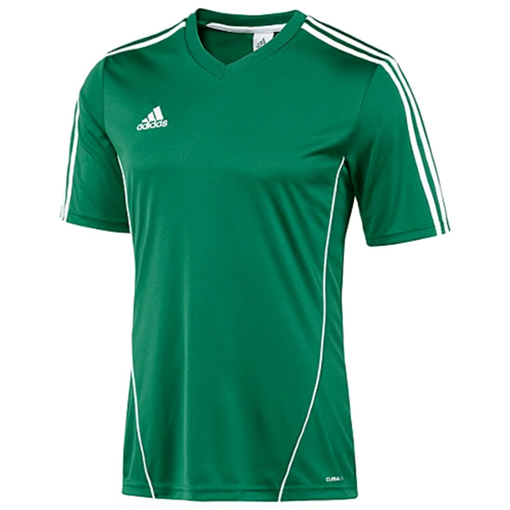 Adidas Boys Estro 12 Soccer Jersey T-Shirt Green/White Size Youth Extra ...