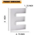 thumbnail image 2 of 8" Fillable Cardboard Letter Shaped Box Paper Mache Birthday Party Sweets Candy Tray (E), 2 of 4