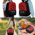 thumbnail image 2 of Jeiento Ladybug School Backpack for Girls with Lunch Box Red Elementary Student Bookbag for Kids 8-10/10-12 Lunch Bag Middle Schoolbag Lunchbox Pencil Case Book Bag Set, 2 of 7