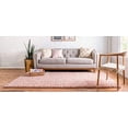 thumbnail image 5 of Unique Loom 3153387 10 x 14 ft. Davos Shag Rectangular Rug, Dusty Rose, 5 of 5