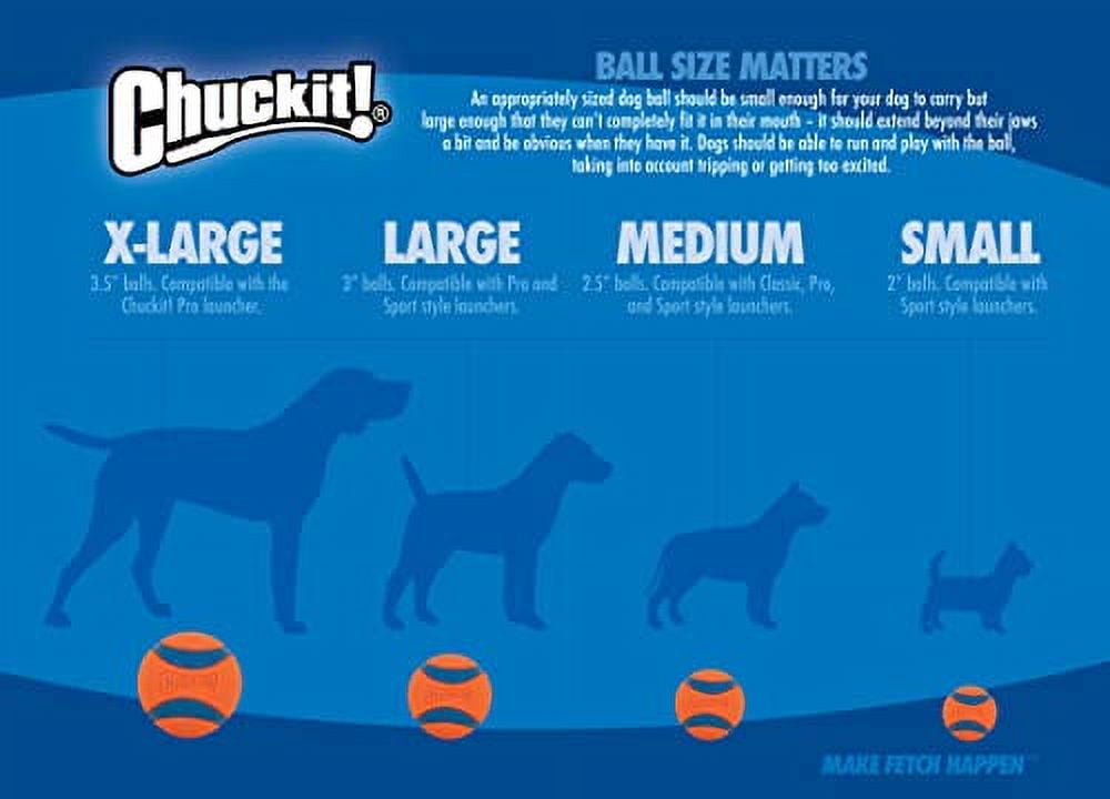Canine Hardware Inc-Chuckit! Breathe Right Fetch Ball- Orange Medium