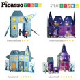thumbnail image 4 of Bloques de construcción PicassoTiles Haunted House con 8 figuras, 57 piezas, 4 of 9